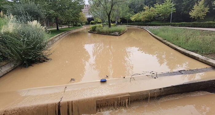 La tormenta vuelve a llenar el río del Alamín