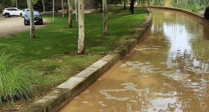 La tormenta vuelve a llenar el río del Alamín