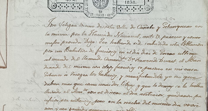 Instancia del estanquero