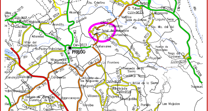 La Diputación de Cuenca licita la rehabilitación de un tramo de la CUV-9031 en Cañamares por valor de 586.000 euros