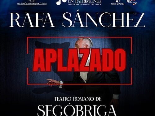 Las previsiones de lluvia obligan a aplazar el concierto de Rafa Sánchez en Segóbriga dentro de ‘Actuamos en Patrimonio’