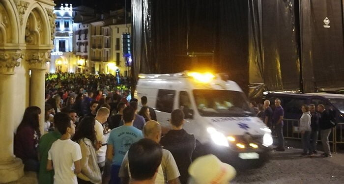 El primer día de San Mateo se salda con 14 intervenciones de Cruz Roja