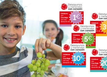 Arranca la campaña ‘Desayunos y meriendas Con Corazón’ para niñas y niños atendidos por Cruz Roja