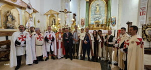 Caballeros templarios en los actos del III Centenario del Milagro y Año Jubilar de la Luz en Leganiel