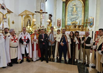 Caballeros templarios en los actos del III Centenario del Milagro y Año Jubilar de la Luz en Leganiel