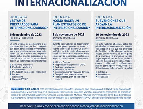 CEOE-Cepyme Guadalajara organiza un nuevo ciclo de jornadas de comercio exterior en el mes de noviembre 1 CEOE-Cepyme Guadalajara organiza un nuevo ciclo de jornadas de comercio exterior en el mes de noviembre