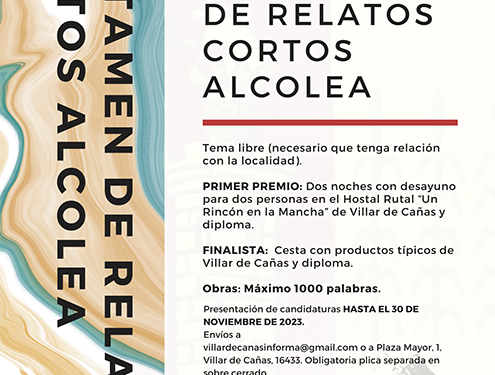 Convocado el III certamen de relatos cortos Alcolea de Villar de Cañas 1 Convocado el III certamen de relatos cortos Alcolea de Villar de Cañas