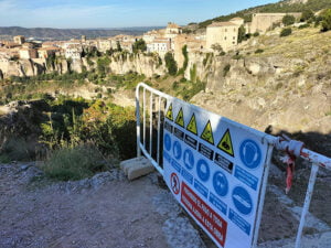 Cortado el Sendero del Hocino de Federico Muelas por las obras de acondicionamiento de senderos en las Hoces