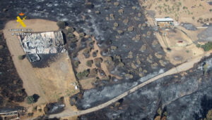 Detenido al supuesto autor del incendio de Valdepeñas de la Sierra ocurrido en el año 2022