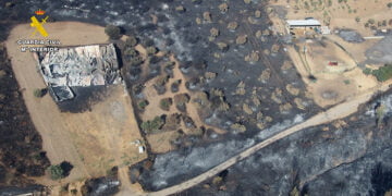 Detenido al supuesto autor del incendio de Valdepeñas de la Sierra ocurrido en el año 2022