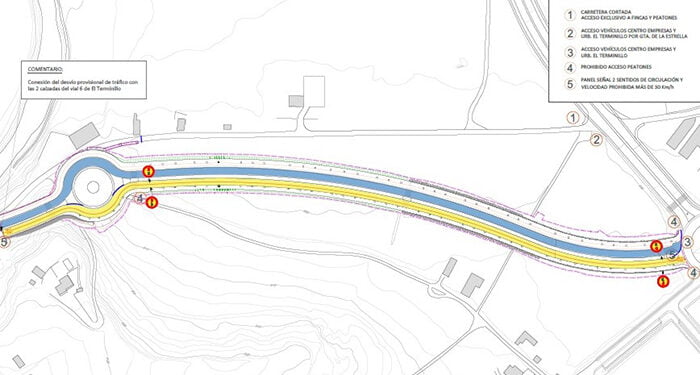 El acceso de vehículos a El Terminillo se hará por una de las calzadas del nuevo vial desde este martes