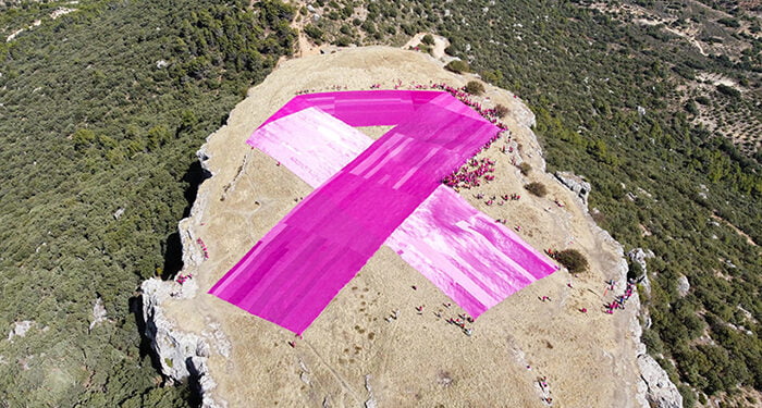 El gran lazo rosa de las Tetas de Viana figura entre el 4% de récords mundiales publicados en el libro ‘Guinness World Records 2024’ 1 El gran lazo rosa de las Tetas de Viana figura entre el 4% de récords mundiales publicados en el libro ‘Guinness World Records 2024’