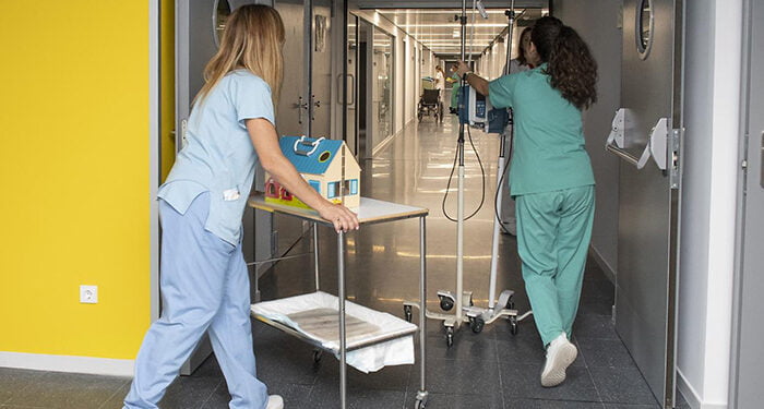 El Hospital de Guadalajara completa el traslado de la hospitalización de Pediatría a sus nuevas dependencias en el edificio de ampliación 1 El Hospital de Guadalajara completa el traslado de la hospitalización de Pediatría a sus nuevas dependencias en el edificio de ampliación