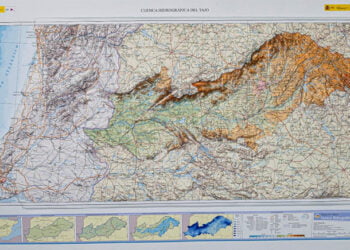 El Instituto Geográfico Nacional publica un mapa en relieve de la cuenca del Tajo a petición de la Confederación Hidrográfica