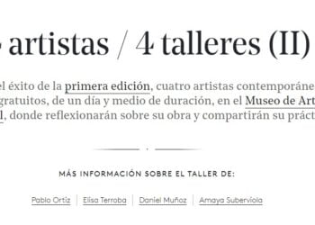 El Museo de Arte Abstracto Español de Cuenca ofrece cuatro talleres gratuitos con artistas contemporáneos