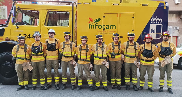 El Plan INFOCAM del Gobierno de Castilla-La Mancha participa en el desfile de la Fiesta Nacional en Madrid