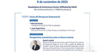El prestigioso economista Daniel Lacalle será el protagonista de un nuevo desayuno con empresarios de CEOE-Cepyme Guadalajara