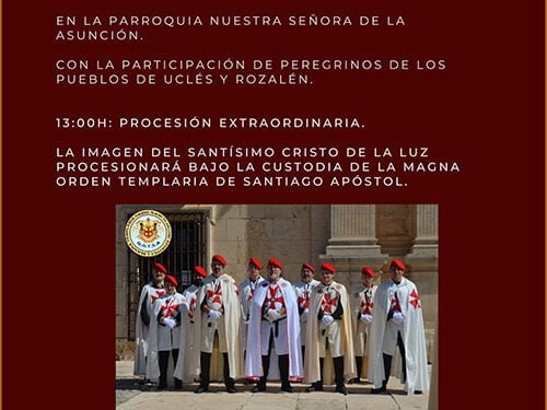 Este sábado 21 de octubre se celebrará Misa Jubilar en Leganiel y una procesión extraordinaria con la imagen del Santísimo Cristo de la Luz