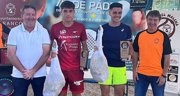 Gabriel Novalbos y David Meléndez se hacen con la victoria en el II Torneo de Pádel Noble Ciudad de Tarancón