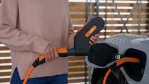 Gratis, independiente y con estilo carga portátil para vehículos eléctricos