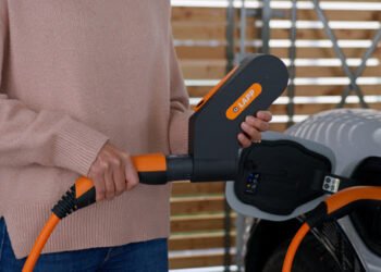 Gratis, independiente y con estilo carga portátil para vehículos eléctricos