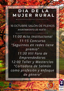 Huete elabora un variado programa para celebrar el Día de la Mujer Rural