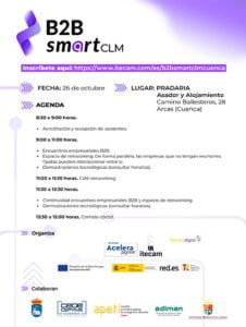 Itecam y CEOE CEPYME Cuenca organizan el evento B2B Smart CLM en Arcas para impulsar la digitalización de las pymes