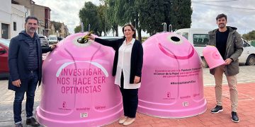 La campaña “Recicla vidrio por ellas” en favor de la lucha contra el cáncer de mama llegan a Iniesta y Quintanar del Rey