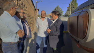 La Mancomunidad Vega del Henares culmina la instalación del quinto contenedor para el reciclaje de restos orgánicos en Yunquera