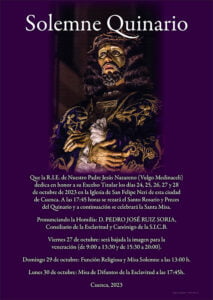 La R.I.E. del Medinaceli celebra esta semana el solemne Quinario en honor a su Titular