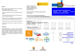La UIMP Cuenca acoge el vigésimo cuarto Seminario sobre Nutrición “Debates en Nutrición Nuevas Alternativas y Retos en Salud”