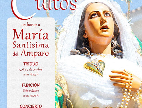 La V.H. de Nuestro Señor Jesucristo Resucitado y María Santísima del Amparo celebra este próximo fin de semana los cultos a su imagen mariana