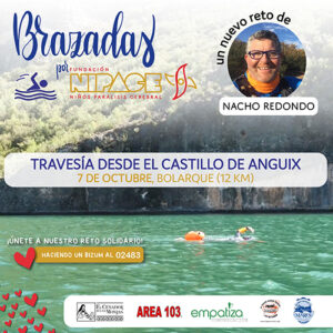 Nacho Redondo nada el próximo 7 de octubre por Bolarque a favor de Nipace