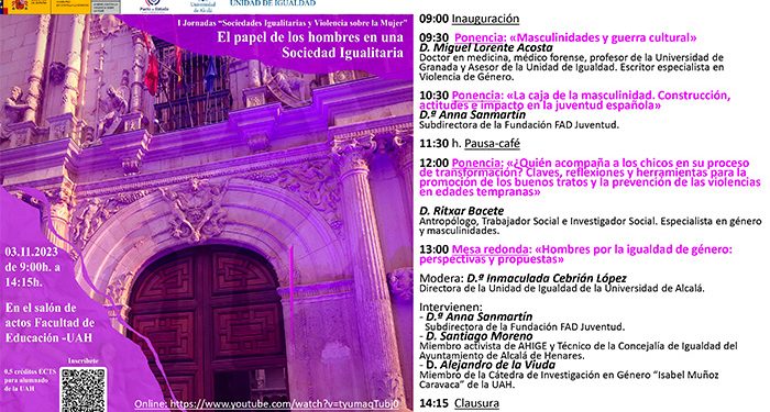 Primeras jornadas Sociedades Igualitarias y Violencia sobre la Mujer, organizadas por la Subdelegación del Gobierno de Guadalajara y la UAH 1 Primeras jornadas Sociedades Igualitarias y Violencia sobre la Mujer, organizadas por la Subdelegación del Gobierno de Guadalajara y la UAH