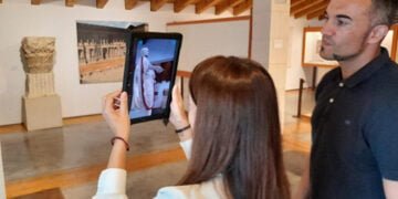 Segóbriga acogió una jornada de innovación con una demostración del proyecto Interpretatic de realidad aumentada