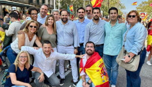 Una delegación de Nuevas Generaciones de Guadalajara participa en la manifestación en contra de la amnistía en Barcelona