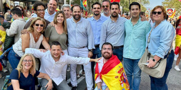 Una delegación de Nuevas Generaciones de Guadalajara participa en la manifestación en contra de la amnistía en Barcelona