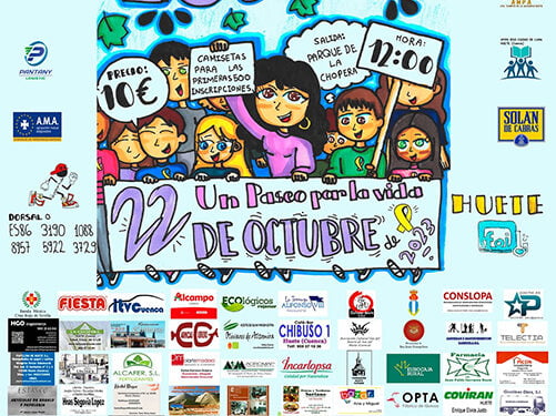 V Marcha Solidaria “Un Paseo por la Vida” el domingo 22 de octubre en Huete