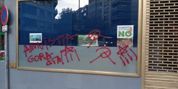 Actos vandálicos contra la sede de Vox en Cuenca