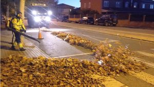 Cabanillas pone en marcha el dispositivo especial de refuerzo para la recogida de hojas