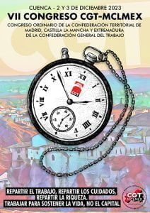 CGT-MCLMEX celebrará los próximos días 2 y 3 de diciembre en Cuenca su VII congreso ordinario