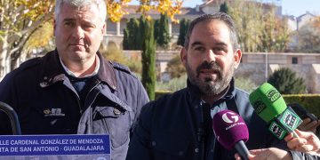 Comienza la renovación integral de las aceras, mobiliario y alumbrado en el entorno de la Huerta de San Antonio