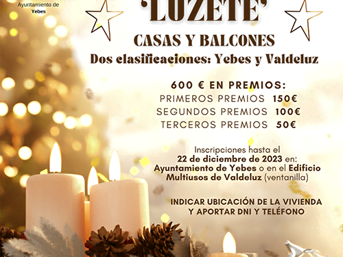 El Ayuntamiento de Yebes invita a todos sus vecinos y vecinas a iluminar esta Navidad con la IV edición de ‘Lúzete’ 1 El Ayuntamiento de Yebes invita a todos sus vecinos y vecinas a iluminar esta Navidad con la IV edición de ‘Lúzete’