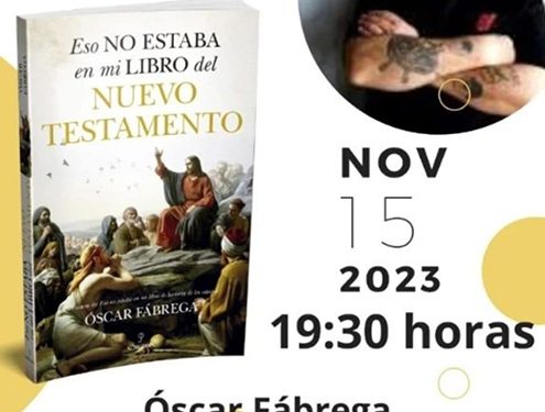 El Centro Cultural Aguirre acoge la presentación del libro Eso no estaba en mi libro del Nuevo Testamento, de Óscar Fábrega 1 El Centro Cultural Aguirre acoge la presentación del libro Eso no estaba en mi libro del Nuevo Testamento, de Óscar Fábrega