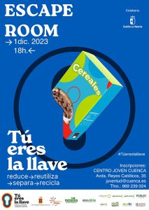 El Centro Joven de Cuenca acoge el 1 de diciembre un Escape Room de reciclaje
