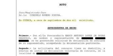 Exoneran a una vecina de Cuenca por algo más de 25.000 euros tras perder su negocio