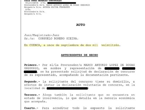 Exoneran a una vecina de Cuenca por algo más de 25.000 euros tras perder su negocio 1 Exoneran a una vecina de Cuenca por algo más de 25.000 euros tras perder su negocio