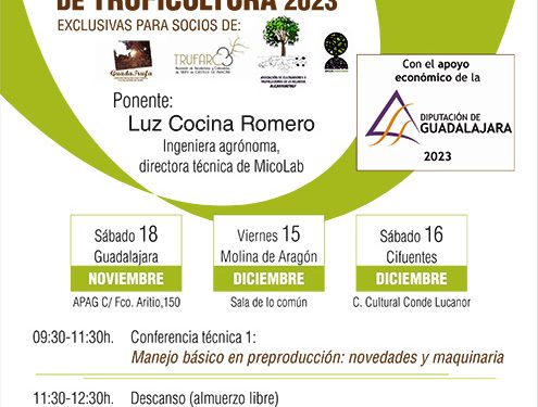 Guadalajara, Molina y Cifuentes acogerán jornadas formativas sobre truficultura