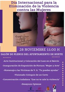 Huete celebra con varias actividades el Día Internacional para la Eliminación de la Violencia contra las Mujeres