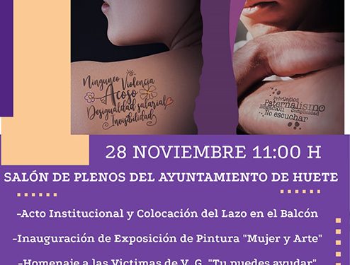 Huete celebra con varias actividades el Día Internacional para la Eliminación de la Violencia contra las Mujeres